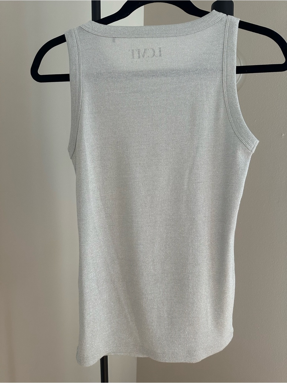 Light Gray Ribbed Tank Top - - Picture 3 of 8